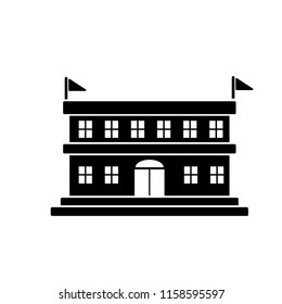 university building icon vector template