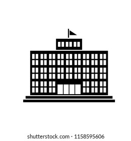 university building icon vector template