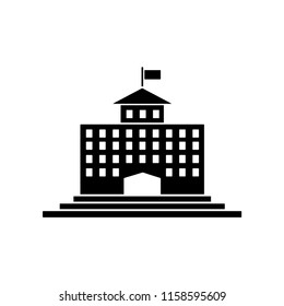 university building icon vector template