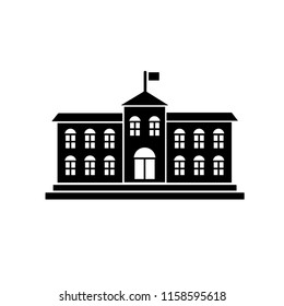 university building icon vector template