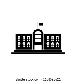university building icon vector template