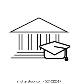University building symbol icon vector illustration graphic design