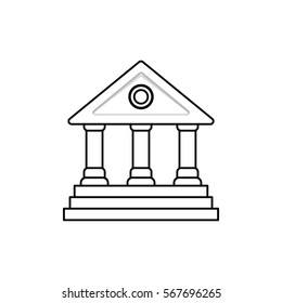 University building symbol icon vector illustration graphic design