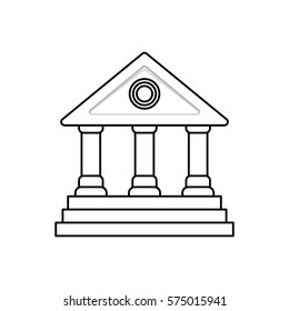 University building symbol icon vector illustration graphic design