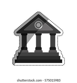University building symbol icon vector illustration graphic design
