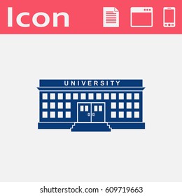 university building vector icon