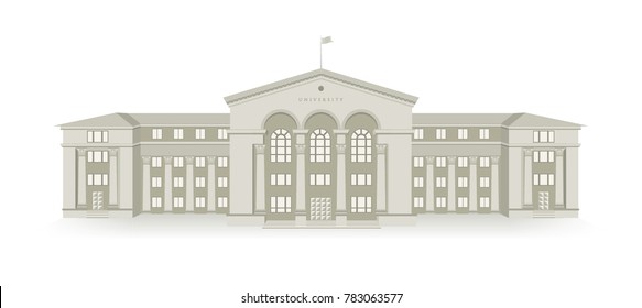 University building vector illustration