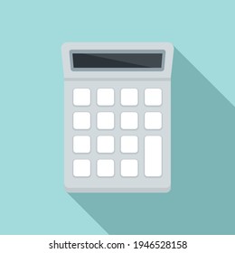 University calculator icon. Flat illustration of University calculator vector icon for web design