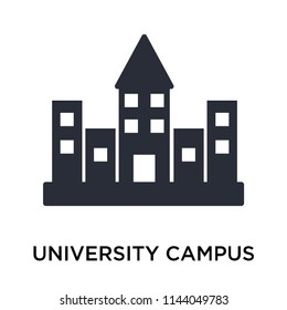 University campus icon vector isolated on white background for your web and mobile app design, University campus logo concept