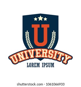 university / campus logo with text space for your slogan / tag line, vector illustration