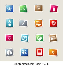 University card icons for web