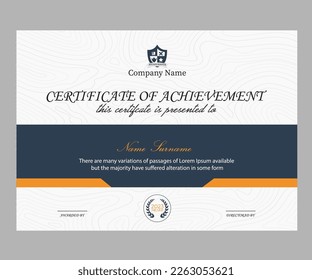 University Certificate of Achievement Template