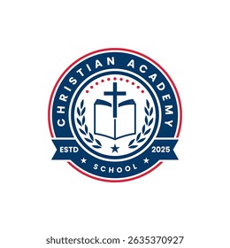 University and College Christian Academy High School Education Crests and Logo Emblems