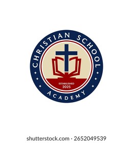 University and College Christian Academy High School Education Crests and Logo Emblems