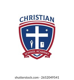 University and College Christian Academy High School Education Crests and Logo Emblems