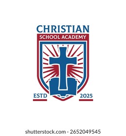 University and College Christian Academy High School Education Crests and Logo Emblems