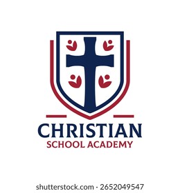 University and College Christian Academy High School Education Crests and Logo Emblems