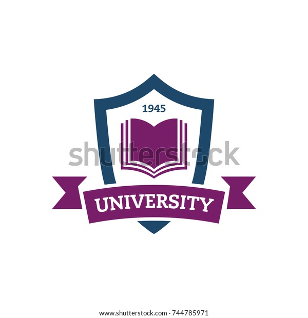 University College Emblems Heraldic Shieldsand Ribbon Stock Vector ...