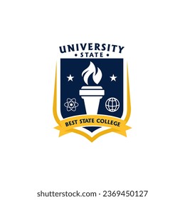 University and College High School Education Crests and Logo Emblems