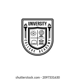 University and College School Badge Logo Emblem 