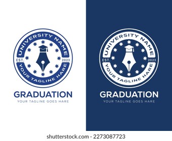 University and college school crests and logo emblems