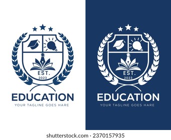 University and college school crests and logo emblems