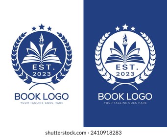 University and college school crests and logo emblem