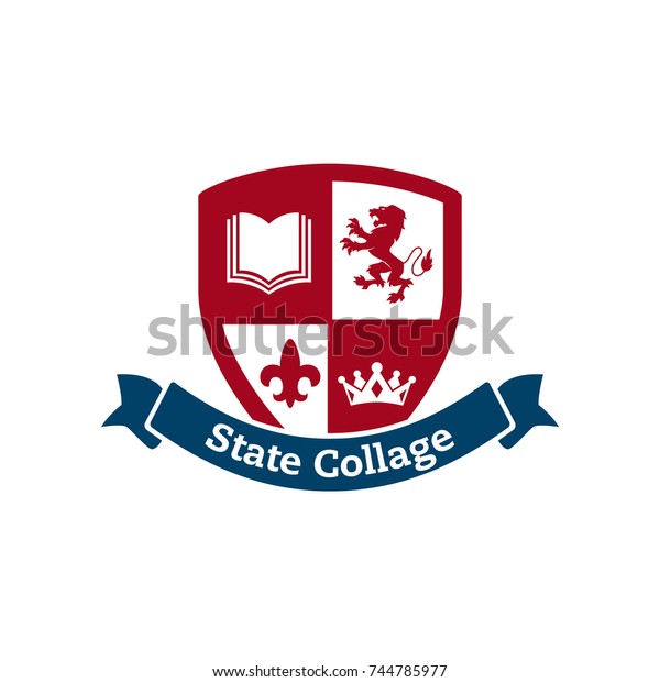 University College School Education Symbol Shield Stock Vector (Royalty ...