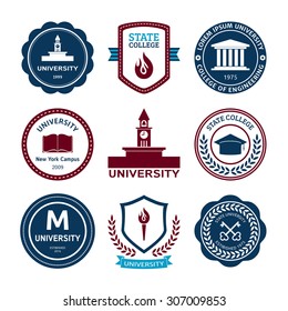 University And College School Logo Emblems