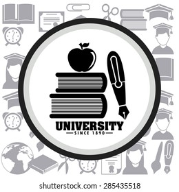 university concept design, vector illustration eps10 graphic 