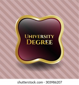 University Degree gold badge