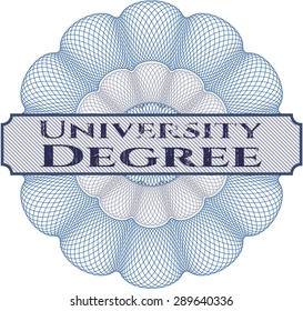 University Degree rosette