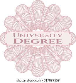 University Degree rosette