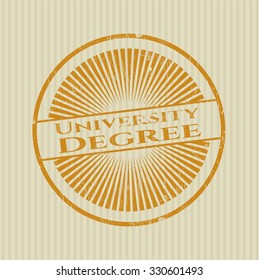 University Degree rubber texture