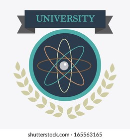 university  design over white background vector illustration 