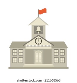 university design over white background vector illustration