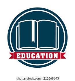 university design over white  background vector illustration