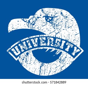 University Eagle graphic design vector art 