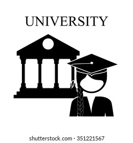 university education design, vector illustration eps10 graphic 