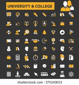 universidad, educación, aprendizaje, estudio, ciencias, íconos de investigación
