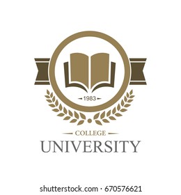 Education Academy Unique Logo Design Stock Vector (Royalty Free) 1596440671