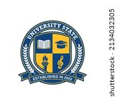 University education logo design vector template