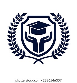 University education logo design vector template, University college school logo template