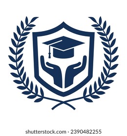 University education logo design vector template, University college school logo template