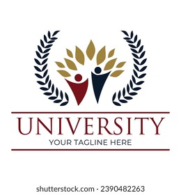 University education logo design vector template, University college school logo template