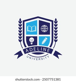  University education logo design vector template