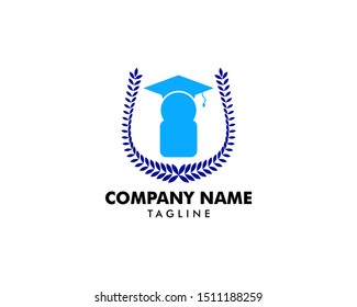 University education logo icon design vector template