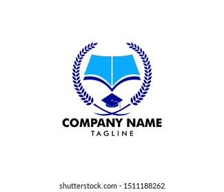 University education logo icon design vector template