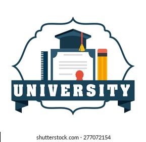 university emblem  design, vector illustration eps10 graphic 
