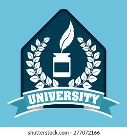 university emblem  design, vector illustration eps10 graphic 